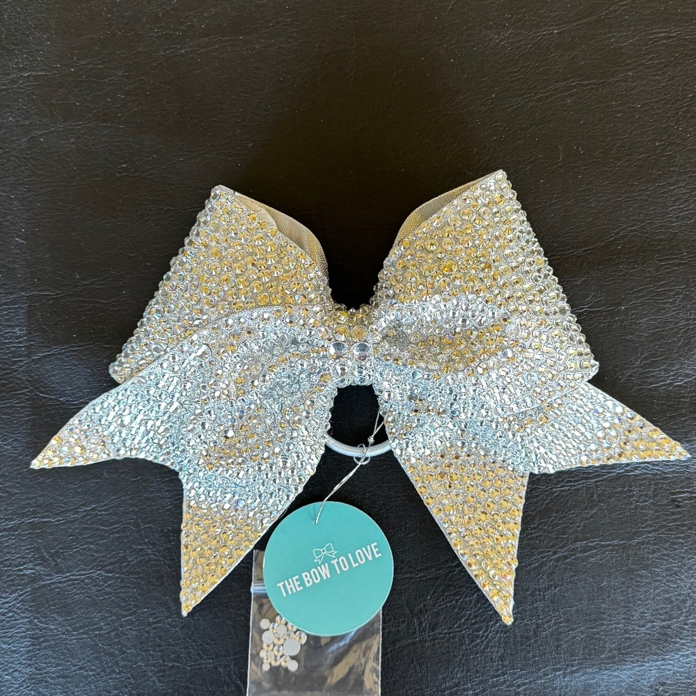 Custom Rhinestone Cheer/Dance Bow